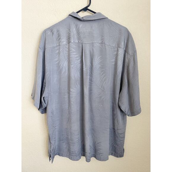 Jamaica Jaxx Mens XXL Blue Button Down Shirt Hawaiian 100% Silk Pre-owned - Picture 9 of 9